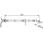 Bosch Ελαστικός Σωλήνας Φρένων - 1 987 481 774