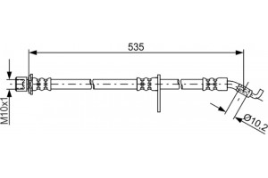 Bosch Ελαστικός Σωλήνας Φρένων - 1 987 481 774
