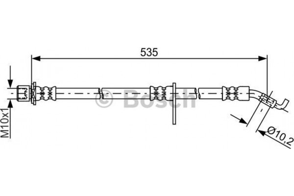 Bosch Ελαστικός Σωλήνας Φρένων - 1 987 481 774