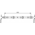 Bosch Ελαστικός Σωλήνας Φρένων - 1 987 481 782