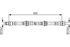 Bosch Ελαστικός Σωλήνας Φρένων - 1 987 481 782