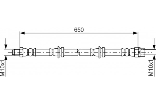 Bosch Ελαστικός Σωλήνας Φρένων - 1 987 481 782
