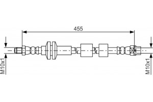 Bosch Ελαστικός Σωλήνας Φρένων - 1 987 481 783
