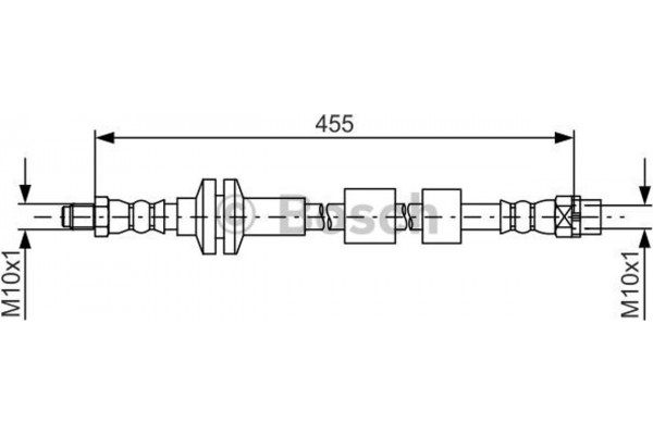 Bosch Ελαστικός Σωλήνας Φρένων - 1 987 481 783
