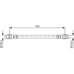 Bosch Ελαστικός Σωλήνας Φρένων - 1 987 481 784