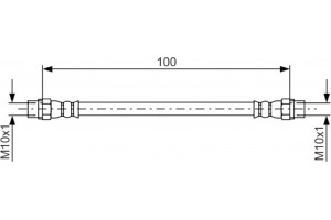 Bosch Ελαστικός Σωλήνας Φρένων - 1 987 481 784