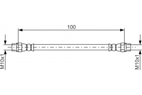 Bosch Ελαστικός Σωλήνας Φρένων - 1 987 481 784