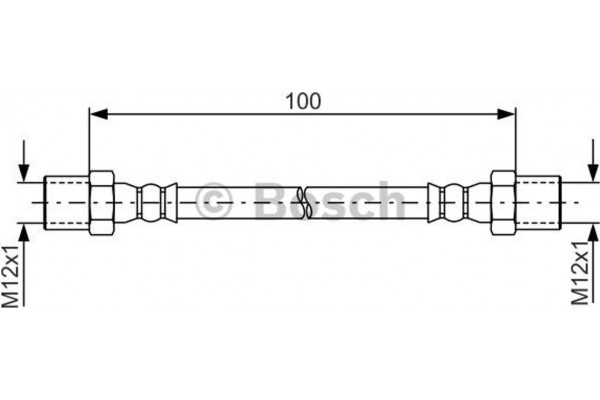 Bosch Ελαστικός Σωλήνας Φρένων - 1 987 481 785