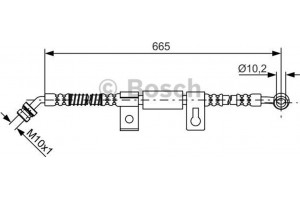 Bosch Ελαστικός Σωλήνας Φρένων - 1 987 481 791