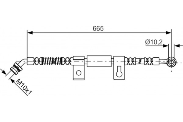 Bosch Ελαστικός Σωλήνας Φρένων - 1 987 481 791 Bosch Ελαστικός Σωλήνας Φρένων - 1 987 481 791