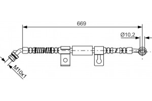 Bosch Ελαστικός Σωλήνας Φρένων - 1 987 481 797