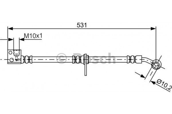Bosch Ελαστικός Σωλήνας Φρένων - 1 987 481 798