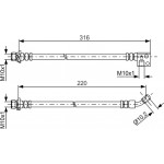 Bosch Ελαστικός Σωλήνας Φρένων - 1 987 481 801