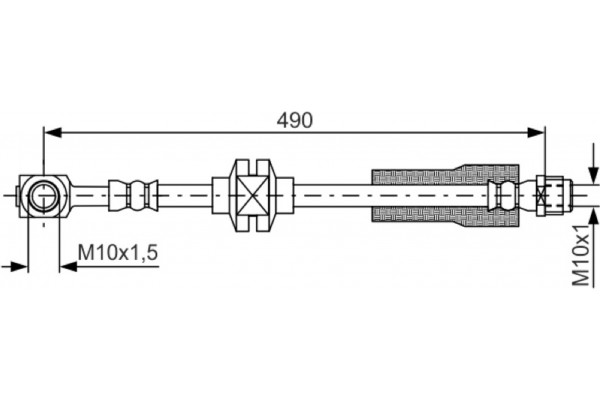Bosch Ελαστικός Σωλήνας Φρένων - 1 987 481 809