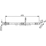 Bosch Ελαστικός Σωλήνας Φρένων - 1 987 481 815