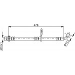 Bosch Ελαστικός Σωλήνας Φρένων - 1 987 481 815