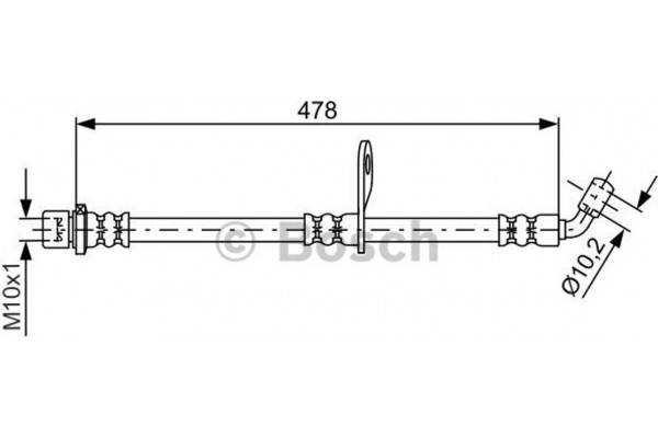 Bosch Ελαστικός Σωλήνας Φρένων - 1 987 481 815