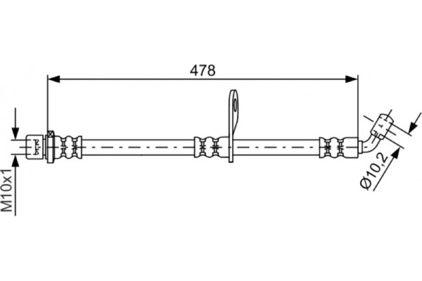 Bosch Ελαστικός Σωλήνας Φρένων - 1 987 481 815