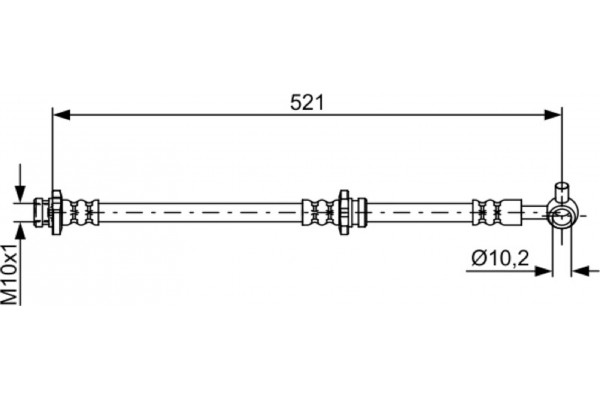 Bosch Ελαστικός Σωλήνας Φρένων - 1 987 481 819