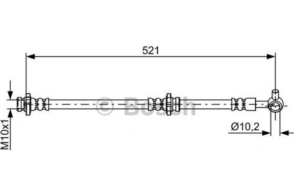 Bosch Ελαστικός Σωλήνας Φρένων - 1 987 481 819