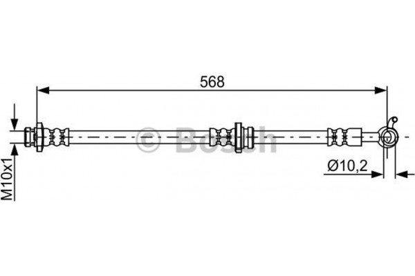 Bosch Ελαστικός Σωλήνας Φρένων - 1 987 481 821