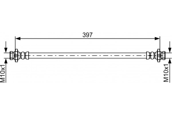 Bosch Ελαστικός Σωλήνας Φρένων - 1 987 481 825