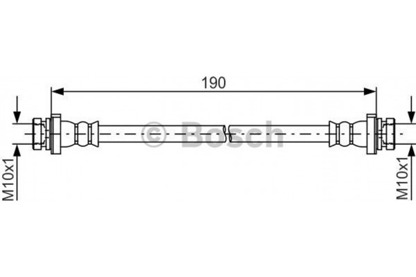 Bosch Ελαστικός Σωλήνας Φρένων - 1 987 481 831