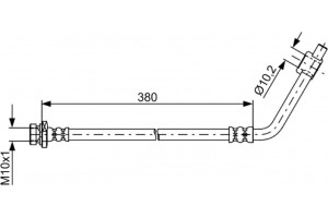Bosch Ελαστικός Σωλήνας Φρένων - 1 987 481 835