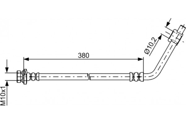 Bosch Ελαστικός Σωλήνας Φρένων - 1 987 481 835