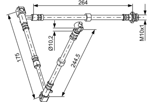 Bosch Ελαστικός Σωλήνας Φρένων - 1 987 481 836 Bosch Ελαστικός Σωλήνας Φρένων - 1 987 481 836