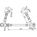 Bosch Ελαστικός Σωλήνας Φρένων - 1 987 481 837