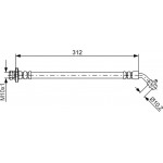 Bosch Ελαστικός Σωλήνας Φρένων - 1 987 481 839
