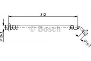 Bosch Ελαστικός Σωλήνας Φρένων - 1 987 481 839
