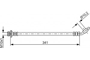 Bosch Ελαστικός Σωλήνας Φρένων - 1 987 481 840