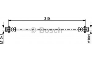 Bosch Ελαστικός Σωλήνας Φρένων - 1 987 481 841
