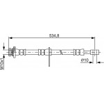 Bosch Ελαστικός Σωλήνας Φρένων - 1 987 481 851 Bosch Ελαστικός Σωλήνας Φρένων - 1 987 481 851