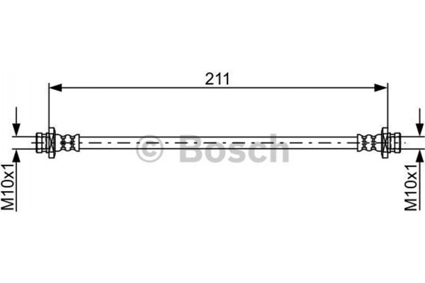 Bosch Ελαστικός Σωλήνας Φρένων - 1 987 481 855