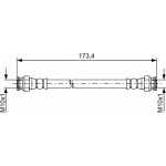 Bosch Ελαστικός Σωλήνας Φρένων - 1 987 481 858