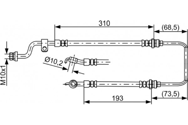 Bosch Ελαστικός Σωλήνας Φρένων - 1 987 481 859 Bosch Ελαστικός Σωλήνας Φρένων - 1 987 481 859