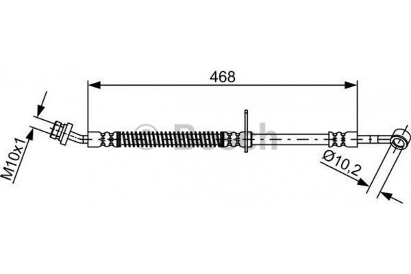 Bosch Ελαστικός Σωλήνας Φρένων - 1 987 481 861