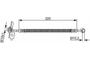 Bosch Ελαστικός Σωλήνας Φρένων - 1 987 481 863