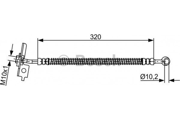 Bosch Ελαστικός Σωλήνας Φρένων - 1 987 481 863