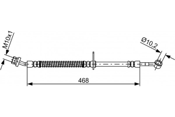 Bosch Ελαστικός Σωλήνας Φρένων - 1 987 481 867 Bosch Ελαστικός Σωλήνας Φρένων - 1 987 481 867