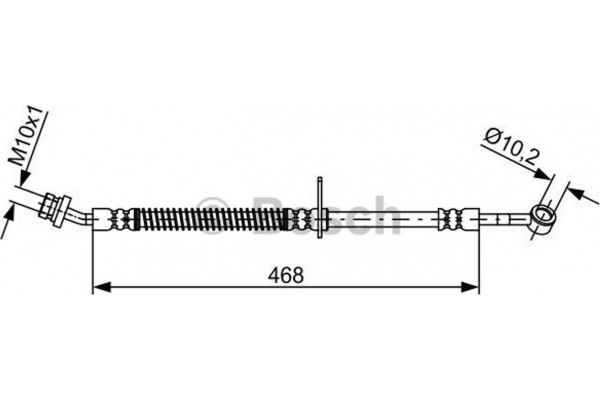 Bosch Ελαστικός Σωλήνας Φρένων - 1 987 481 867