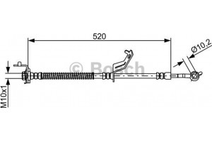 Bosch Ελαστικός Σωλήνας Φρένων - 1 987 481 868