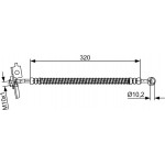 Bosch Ελαστικός Σωλήνας Φρένων - 1 987 481 869