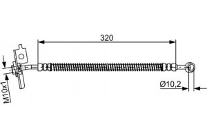Bosch Ελαστικός Σωλήνας Φρένων - 1 987 481 869