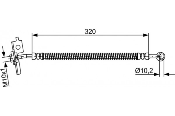 Bosch Ελαστικός Σωλήνας Φρένων - 1 987 481 869