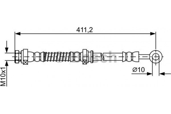 Bosch Ελαστικός Σωλήνας Φρένων - 1 987 481 874