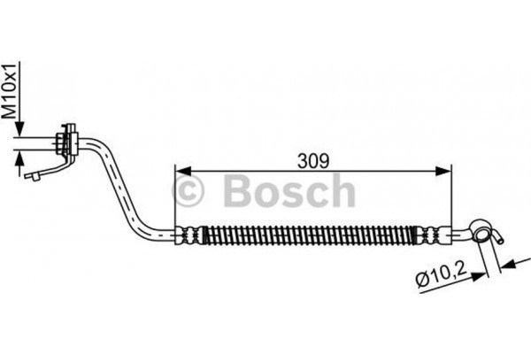Bosch Ελαστικός Σωλήνας Φρένων - 1 987 481 877